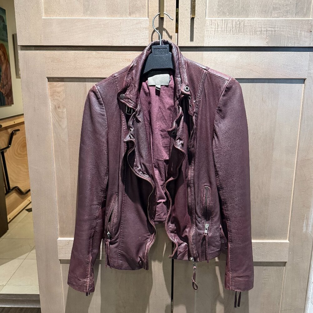MUUBAA,  leather jacket, Size 4